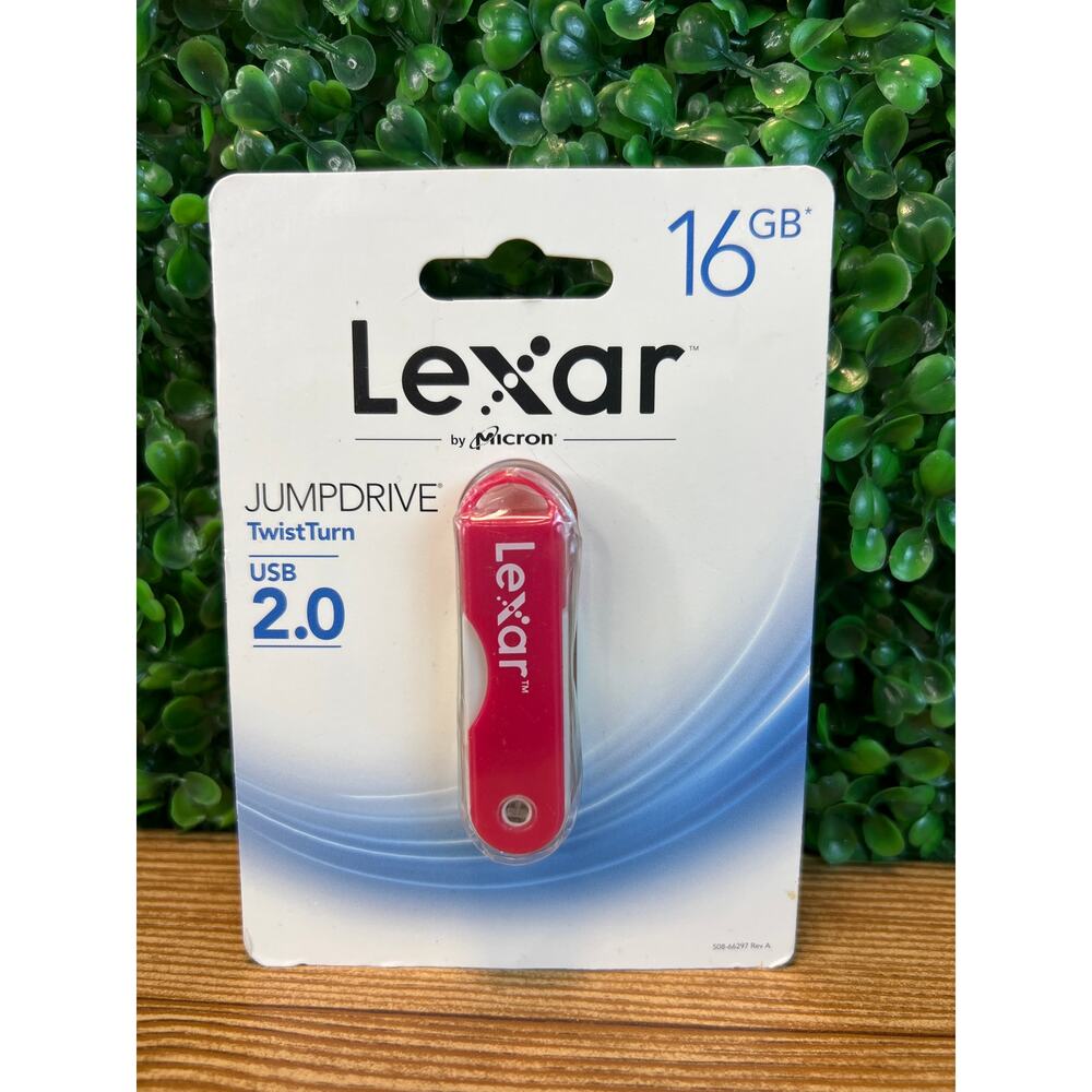 New Lexar Pink JumpDrive TwistTurn 16GB High Speed USB Jump Drive NIB